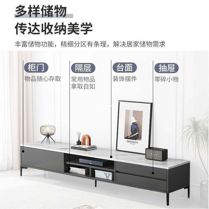 电视柜简约现代客厅意式轻奢地柜简易储物小户型茶人造板成人