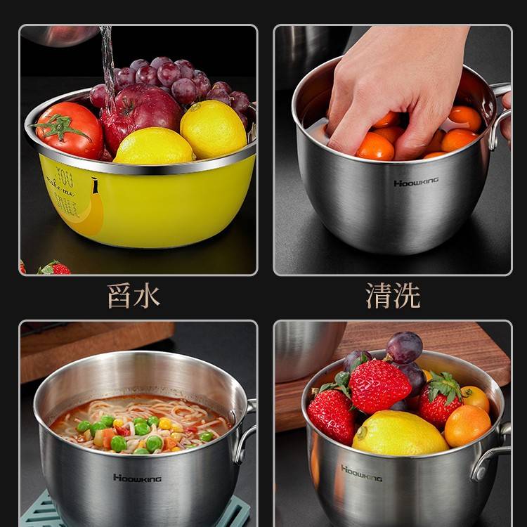 加厚不锈钢水瓢家用勺子舀水厨房水勺瓢水盛水舀洗米水漂漏勺舀子