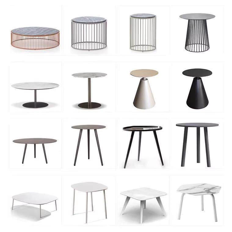 户外几休茶几简几约设计师圆形边XT0837实木餐桌样板房阳闲台藤编