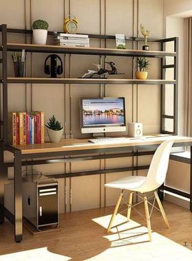 简易电NFB脑式桌宿卧学生写字室书桌书架组台合简约家用舍双人办