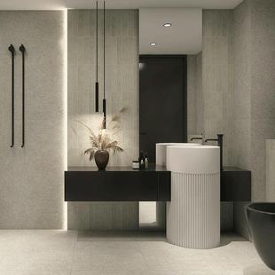 简约复古质6000X120莫奈卧干粒瓷砖白胚感全瓷墙904砖客餐厅室厨