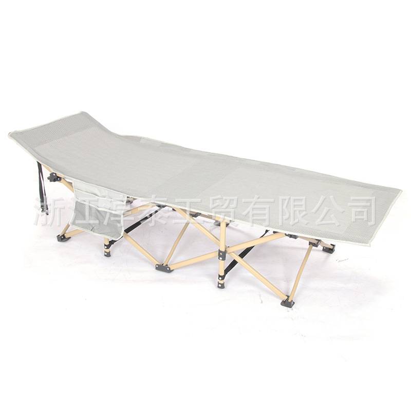 淳泰透气单人午休特斯林网纱夏天便携东南亚加宽十脚款户外折叠床