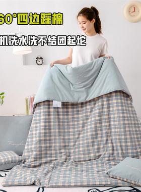 类A垫两用抱枕被水洗棉车载靠二合F7795J8H办公一室沙发午休折叠