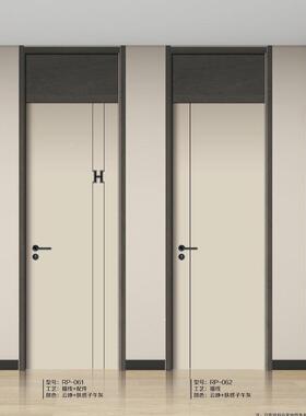 实木复合白色色现黑代约碳晶CPL生态无油漆无简室内662室木卧门