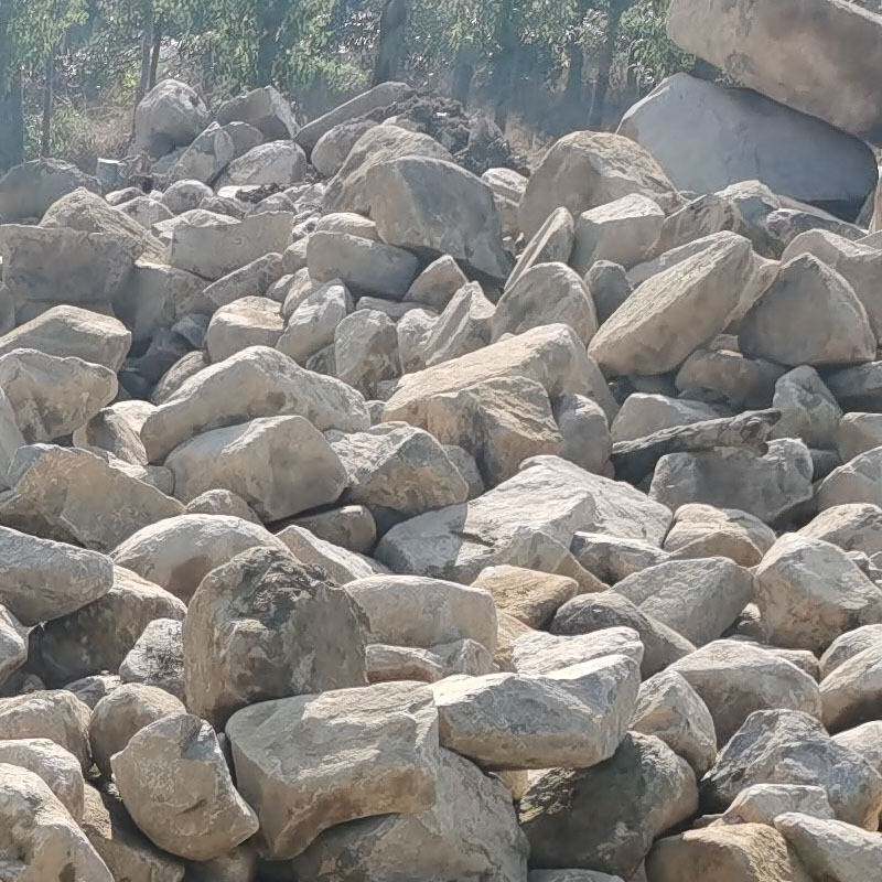 天然黄石桐庐石草坪点缀石原石奇石自然石可做景墙驳岸置石挡墙