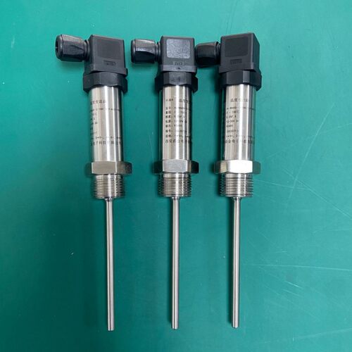 插入式一体化温度变送器传感测温探头Pt100热电阻4-20mA/0-5V