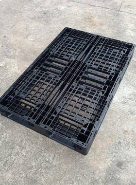 1塑料托UXY盘120田字塑胶格栈板四面进叉车防网潮川字型卡板厂家