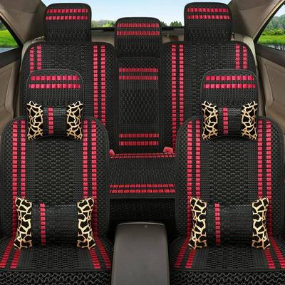 四丝季通用坐垫套汽车座椅套全垫包NHI围坐五座季小轿车SUV夏冰座