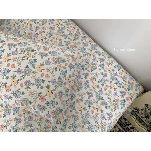 A6LF6TJ6MJ双层纱床单合集小！清新草莓婴儿舒床服单床件笠单柔软