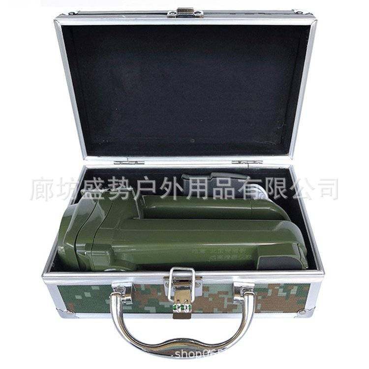 多功能野外训练照明灯LED手摇式发电手电筒班用强光搜索灯