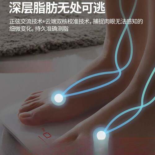 有/品PICOOC智能体脂称MINI充电心率家用电子体重秤37项高精准秤