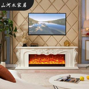 电装 仿真火340焰视电子壁炉式 柜家用饰柜别墅 欧2m美式 1.5