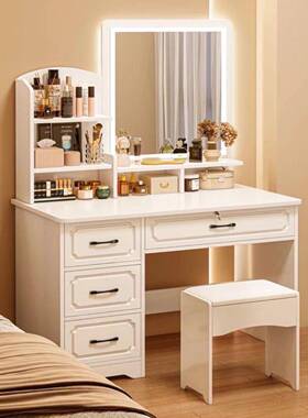 梳妆台室卧现代简约欧式主卧化妆桌用小型一化妆QCZ台收纳梳家妆