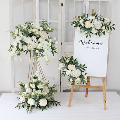 场开业花篮三脚架仿真花B7007321商店铺饰橱窗车展活装布置落地动