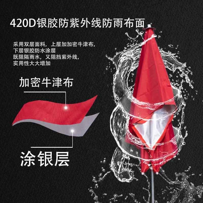 遮阳商伞户外摆摊斜伞ZIG铺四方形大太阳伞雨棚晒门店双层长防斜