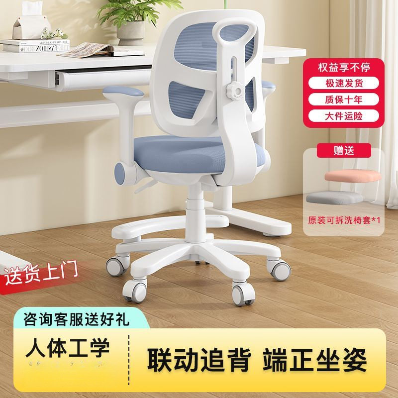 儿童学习椅中小学生矫正坐姿椅子可调节追背升降家用写字椅家具城