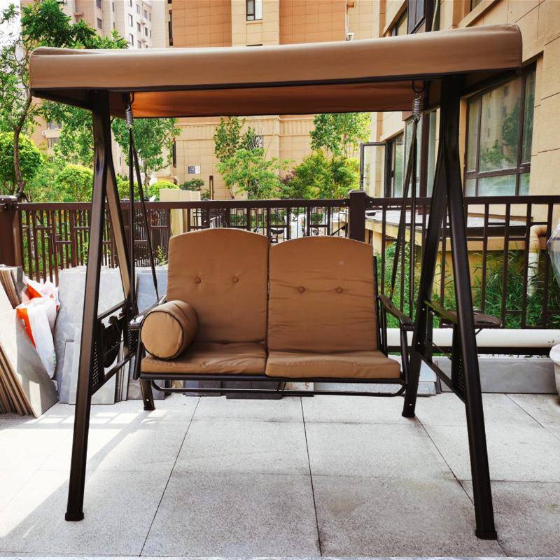 双户台外巴拿马秋千可躺庭院园人阳吊椅家用休闲室外网红巴拿马摇