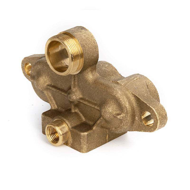 贲华园高压清洗机配件440/55/58型清洗泵洗车机机气室座铜块配件