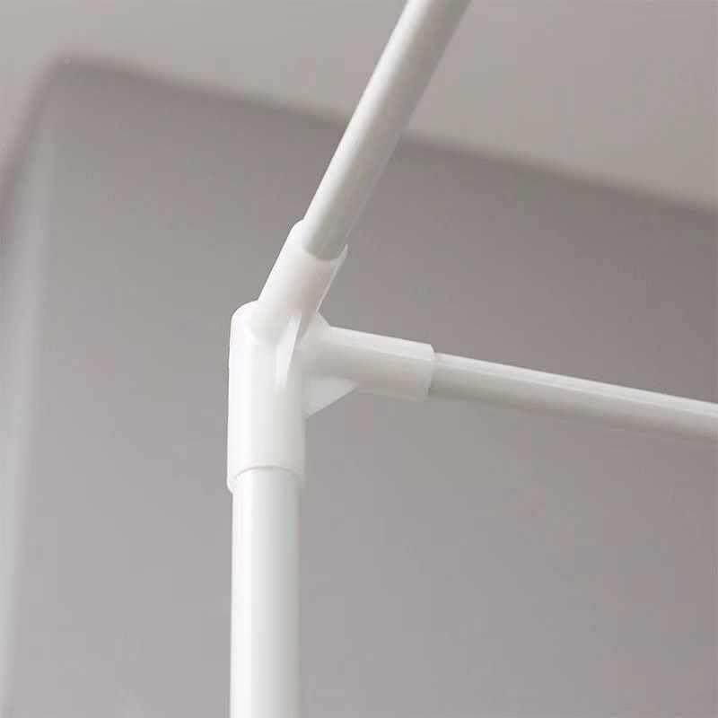 拉链防摔坐床蚊帐顶支架杆子白GK936538色通铁艺方烤漆配管三通件