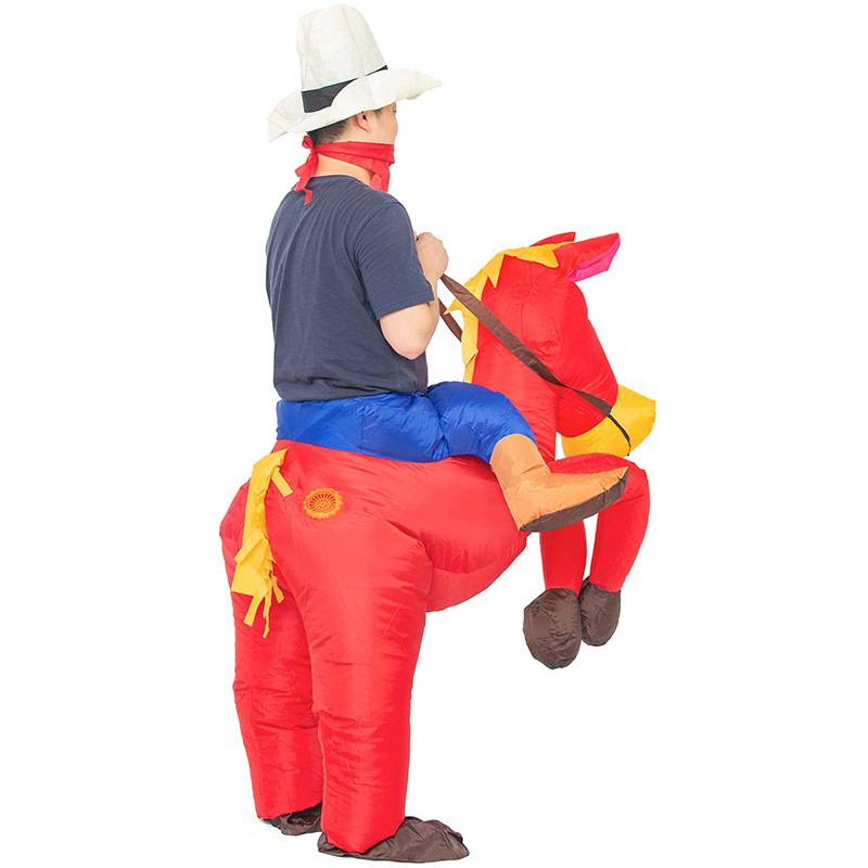 万圣节主题cosplay派对骑马充气服道具化装舞会扮演西部牛仔造型