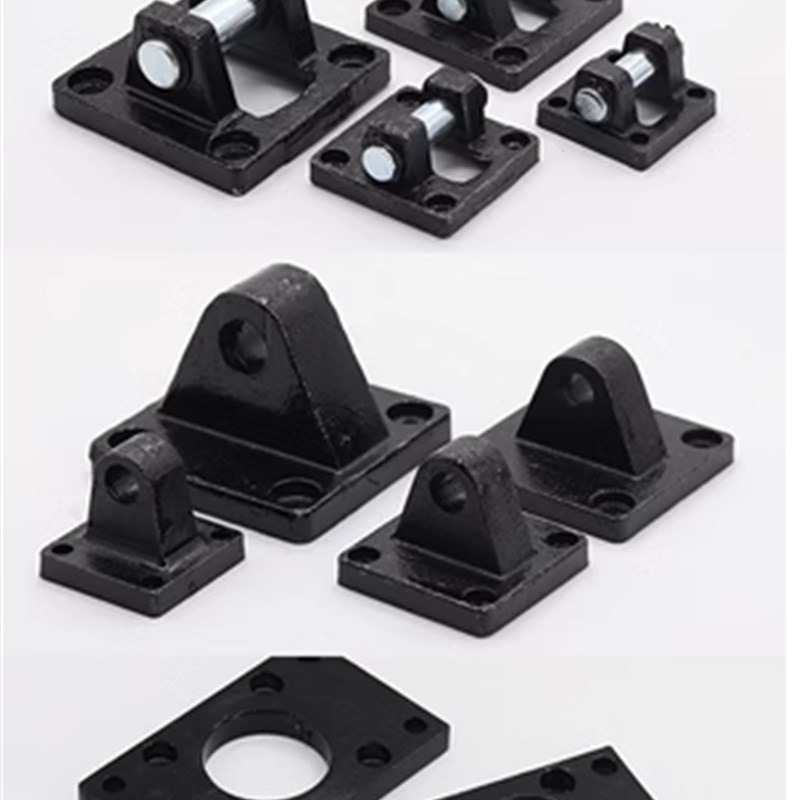 SC气缸附件单双耳底座法兰脚架配件I/Y/CA/CB/FA/LB32/40/50/63