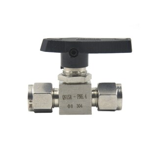 Q91SA铜管阀 304不锈钢卡套球阀316仿美仪表开关气源直通面板式