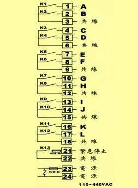 APOLLO阿波罗遥控器C1-12PB起重机工业遥控器12点单速+急停遥控