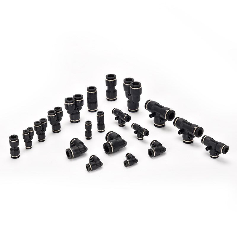 气动气管连接头3mm直通弯通三通两通PV/PE/PY/PU-4-6-8-10-14-16