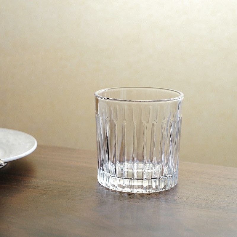 225ML 欧式宫廷复古风砖石浮雕纹威士忌玻璃酒杯精致洋酒杯果汁杯