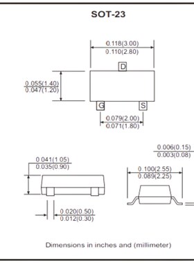 贴片三极管 SI2304/I2305/I2306/I2307/I2308/I2309/I2300 SOT-23