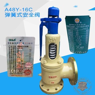 铸钢储气罐锅炉A41H 中国良工 蒸汽安全阀 16C法兰弹簧式 16C A48Y