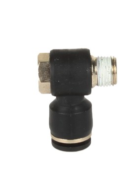 黑色快速气接头气管铜接头外六角螺纹PH4-M5/6-02/8-01/10-02/6-1