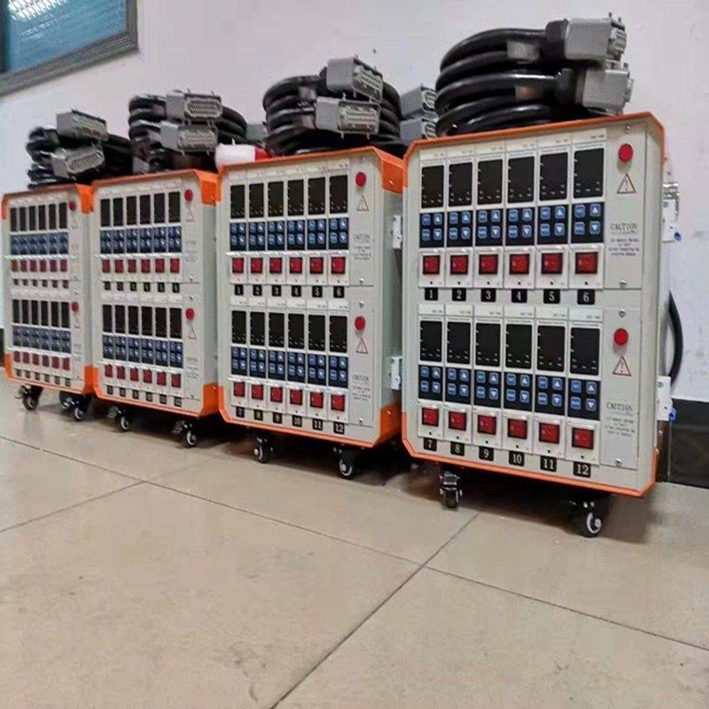 热流道注塑机温控箱外壳插卡式橙色绿色黑色箱来图定钣金厚实厂家