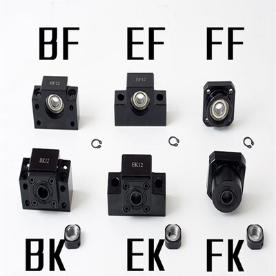 滚珠丝杆支撑座BK/BF12轴承固定座EK20 EF10 FK25 FF40 AKAF15/30