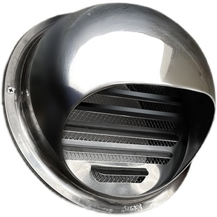 75pvc管道排气风口防风罩110不锈钢风帽160外墙出风口200通风透气