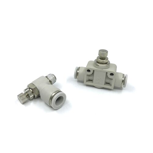 白色SSA管道阀SSL节流阀4 6 8 10 12-M5 01 02 03 04气管快插接头