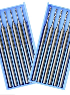 德国蓝盒203#钻针 2.35麻花钻头车针打孔钻孔微雕铣刀核雕刻刀