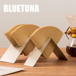 不锈钢滤纸托v60手冲咖啡滤纸收纳架锥形扇形滤纸架咖啡配套器具