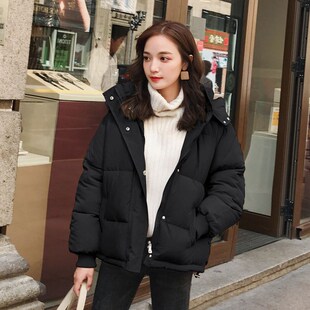 棉服2024年羽绒棉衣女冬季短款韩版宽松学生面包服小个子棉袄外套