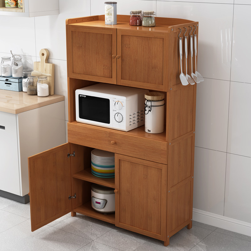微波炉餐边柜现代简约厨房置物柜A带门落地储物柜茶水柜实木收纳,住宅家具,餐边柜,淘宝优惠券,粉丝福利购,淘宝优惠卷