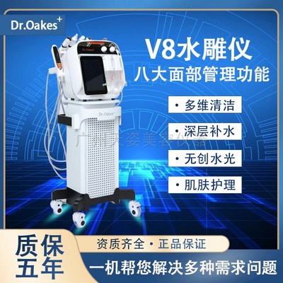 V8多维水雕仪面部皮肤综合管理大小气泡深层清洁补水注氧导入仪器