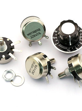 WX110 010单圈线绕电位器 470R 1K 2K2 5K6 10K 4.7K 22K 3K 1W