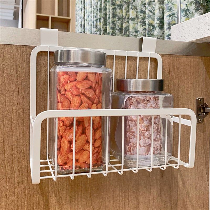 铁艺调料瓶置物架免打孔厨房壁挂橱柜门板挂架储物收纳篮子挂篮,搬运/仓储/物流设备,其他起重搬运设备,淘宝优惠券,粉丝福利购,淘宝优惠卷