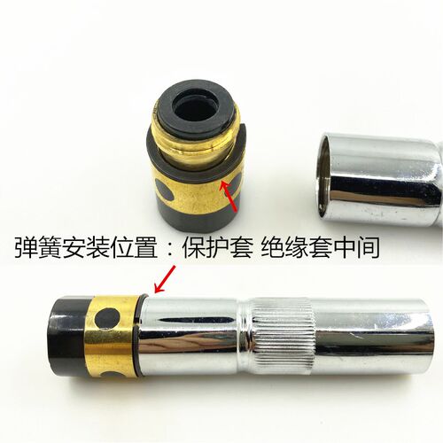 二氧化碳350A/500A焊枪专用绝缘套保护套中间钢弹簧防脱垫圈防松