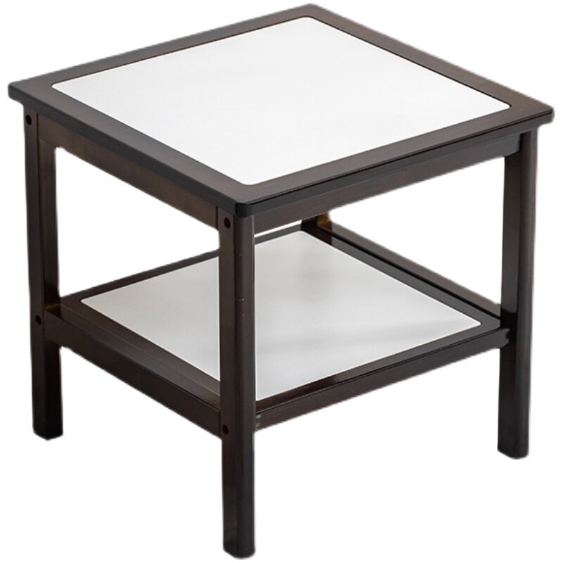 简约沙发边几柜小桌子客厅角几实木小茶几美式家用方几角柜床边桌