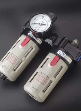 AIRTAC亚德客气动二联件BFC2000/3000/40001减压调压阀油水分离器