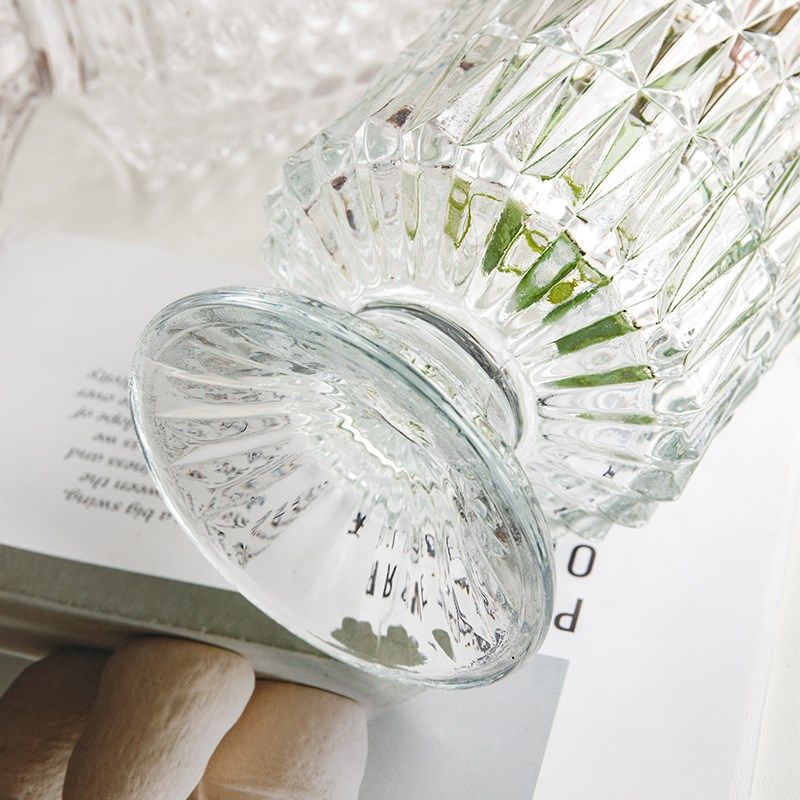 芦苇格调满满浮雕玻璃高脚花瓶ins风插花器装饰品#氛围感摆件,搬运/仓储/物流设备,其他起重搬运设备,淘宝优惠券,粉丝福利购,淘宝优惠卷