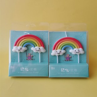 生日蜡烛蛋糕烘焙螺纹记忆定格儿童创意浪漫派对无烟蜡烛10盒