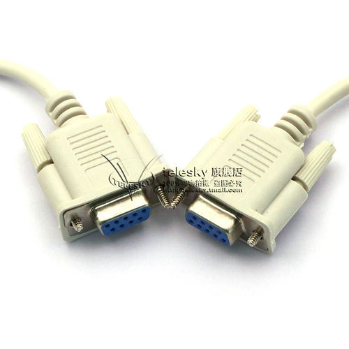 RS232串口线 COM口数据线 连接线 母对母 孔对孔(直连)1.5米
