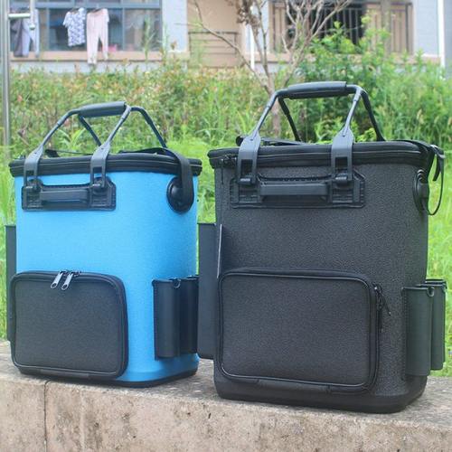 神猫手提桶迷你渔具包钓箱水桶装鱼袋不压扁鱼箱钓鱼方桶野钓箱